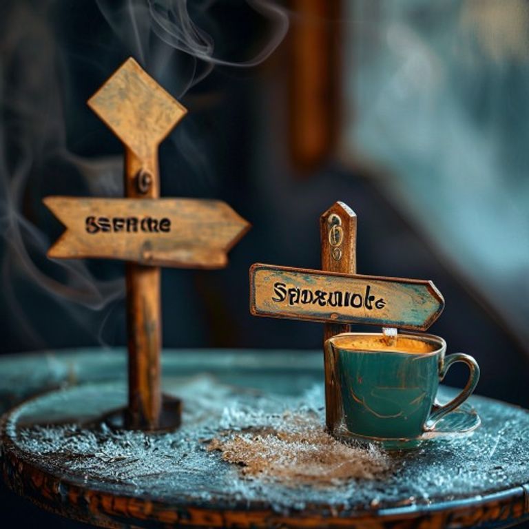An antique wooden signpost with three arrows labeled "Schedule", "Info", and "Speak to a human",... - AI Precision Marketing