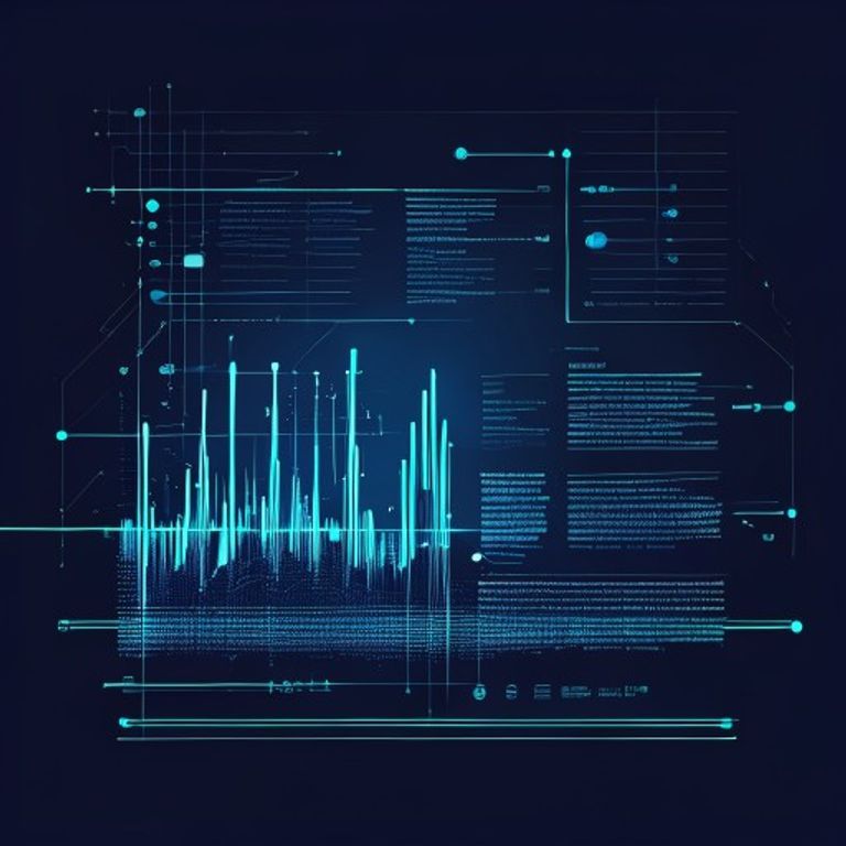 A text document with audio waveform visualization beneath it - AI Precision Marketing