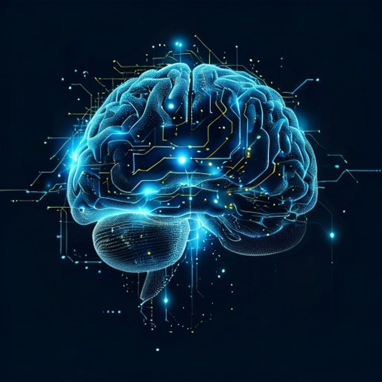 A human brain with glowing pathways forming a continuous loop, symbolizing persistent memory - AI Precision Marketing