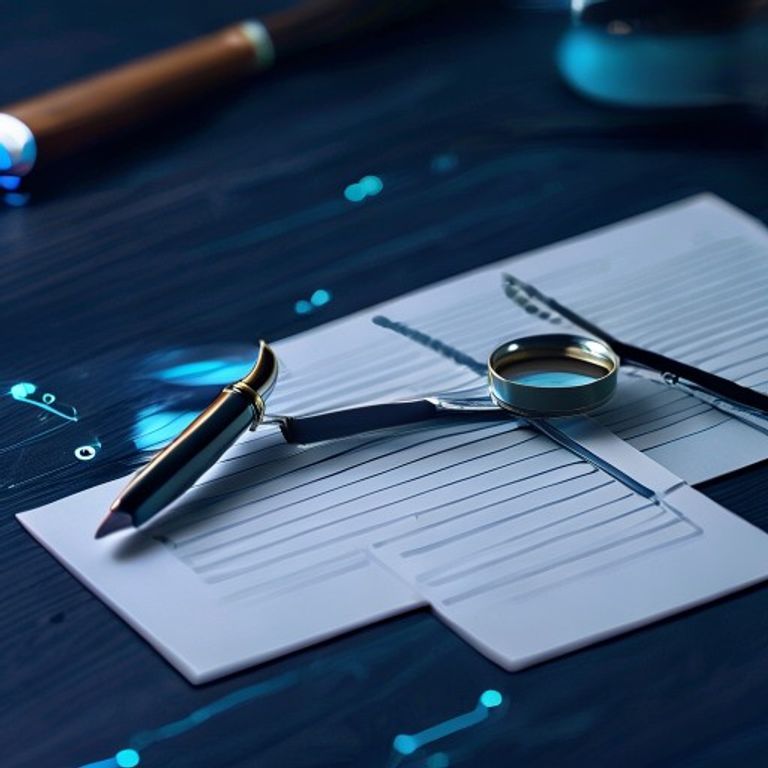 A finely sharpened pencil poised over a pristine, blank contract document, with a small, brass ma... - AI Precision Marketing